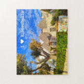 Puzzle Texte personnalisé, belle vue Alberobello, Pouille (Vertical)