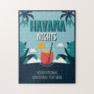 Puzzle Texte personnalisé "Havana Nights"