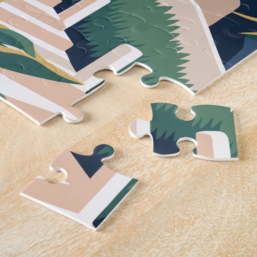 Puzzle Texte personnalisé Santorin Grèce (Côté)