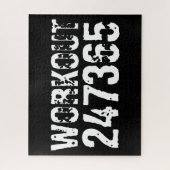 Puzzle Texte usé et rayé Workout 247365 blanc (Vertical)