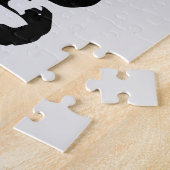 Puzzle Texte usé et rayé Workout 247365 noir (Côté)