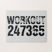 Puzzle Texte usé et rayé Workout 247365 noir (Horizontal)