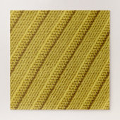 Puzzle Textile tricoté coloré, texture jaune. (Horizontal)