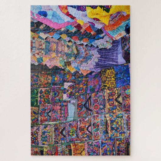 Puzzle Textile Wall Explosion of Color (Vertical)