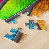 Puzzle Texture 3D Motif en verre coloré (Côté)