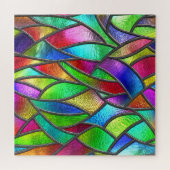 Puzzle Texture 3D Motif en verre coloré (Horizontal)