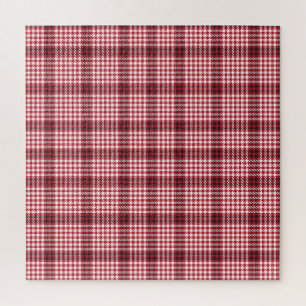 Puzzle Texture À damiers Tartan rouge
