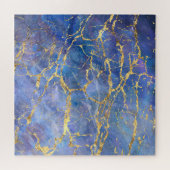 Puzzle Texture Abstraite en marbre bleu (Horizontal)