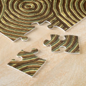 Puzzle Texture Cercle d'or : Abstrait sans joint. (Côté)