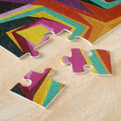 Puzzle Texture colorée de trous (Côté)