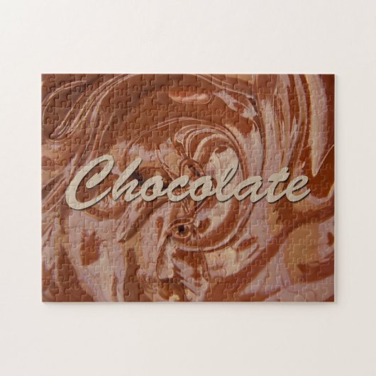 Puzzle Texture de chocolat fondu (Horizontal)