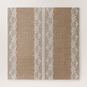 Puzzle Texture de dentelle blanche Brown (Horizontal)