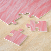 Puzzle Texture de la fourrure de laine rose souple (Côté)