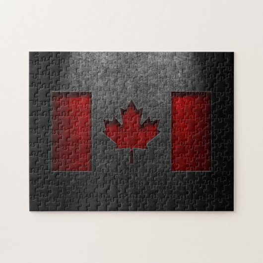 Puzzle Texture de la pierre du drapeau canadien (Horizontal)