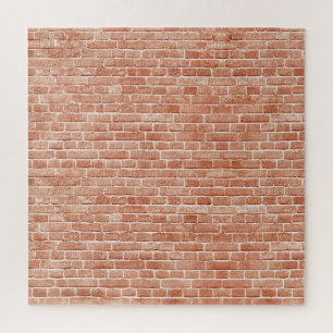 Puzzle Texture de vieux mur en brique rouge.