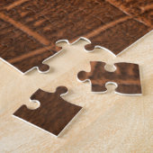 Puzzle Texture En Cuir Brown, Utilisation Arrière - plan. (Côté)