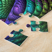 Puzzle Texture en spirale de fractale d'arc-en-ciel (Côté)