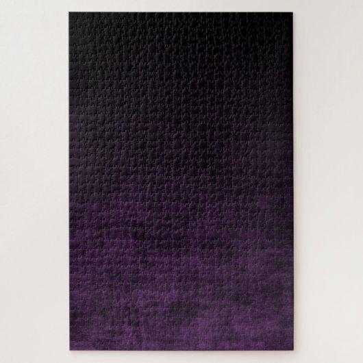 Puzzle Texture ombrée grunge noire et violette (Vertical)