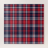 Puzzle Texture plaquée asymétrique de la Marine Rouge (Horizontal)