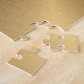 Puzzle Texture radiale métallique personnalisée d'or (Côté)