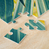Puzzle Texture tonique à feuille de palme striée (Côté)