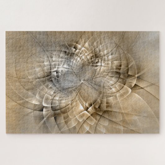 Puzzle Textures d'art fractal abstrait de tons terrestres (Horizontal)