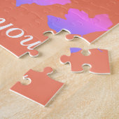 Puzzle Thank You Fall Leaf Patterns Leaves Pink Orange (Côté)