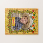 Puzzle Thankgiving Automne Maple Leaf et Sunflower (Horizontal)