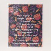 Puzzle Thanksgiving Citrouille à tarte Turquie (Vertical)