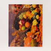Puzzle Thanksgiving Cornucopia (Vertical)