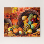 Puzzle Thanksgiving Cornucopia (Horizontal)