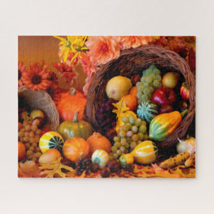 Puzzle Thanksgiving Cornucopia