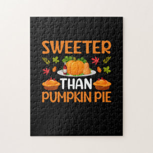 Puzzle Thanksgiving plus doux que le gâteau Citrouille