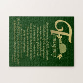 Puzzle Thanksgiving - psaume 100 (Horizontal)