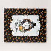 Puzzle Thanksgiving Shetland Sheepdog (merle bleu) Drôle (Horizontal)