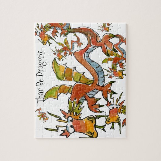 Puzzle Thare Be Dragons (Vertical)