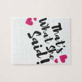 Puzzle That’s What She Said” Funny– Sarcastic Humor  (Horizontal)