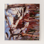 Puzzle Thaw in the Woods, peinture d'art (Horizontal)