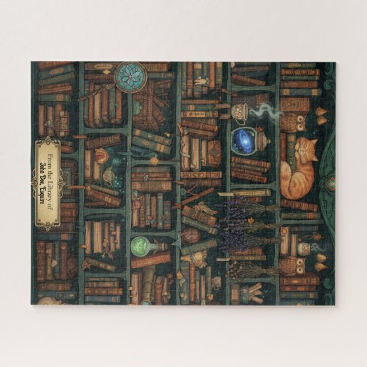 Puzzle The Alchemist's Personalized Library | Maximalist  (Horizontal)