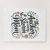 Puzzle The Anchor In Every Storm Is Mom (Horizontal)