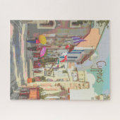 Puzzle The Back Streets of Cyprus Travel Poster Style Art (Horizontal)