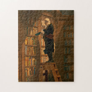 Puzzle The Bookworm, 1861 by Carl Spitzweg