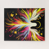 Puzzle The  Colorful Abstract Floating Angel (Horizontal)