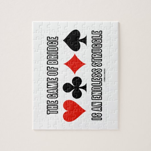 Puzzle The Game of Bridge Is An Endless Struggle (Vertical)