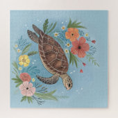 Puzzle The illustration of a sea turtle (Horizontal)