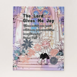 Puzzle The Lord Gives Me Joy - Christian Retro Anime