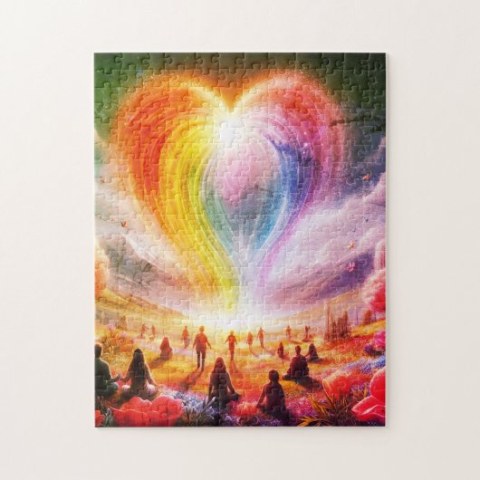 Puzzle The Love Rainbow All Over The People (Vertical)