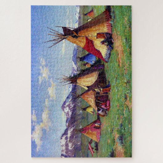 Puzzle The Medicine Teepee Joseph Henry Sharp 1903 (Vertical)