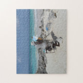 Puzzle The Painter on the Beach Barbados. (Vertical)