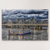 Puzzle The River Thames London under a Cloudy Sky (Horizontal)